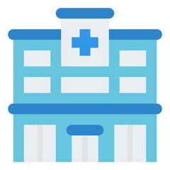 hospital clinic building medical icon