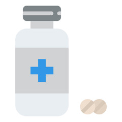 Obraz premium medicine medical healthy vitamin icon