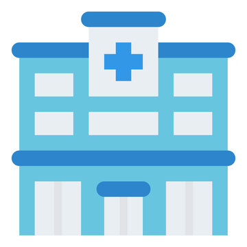 hospital clinic building medical icon