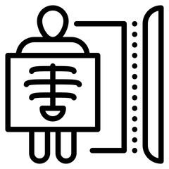 rentgen xray radiology medical icon