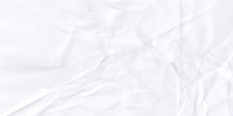 White crumpled paper textured background vector