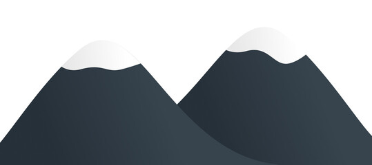 Illustration graphic of Ice Mountains. Perfect for banner, social media, etc.