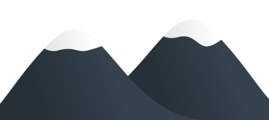 Illustration graphic of Ice Mountains. Perfect for banner, social media, etc.