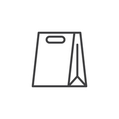 Paper packaging line icon