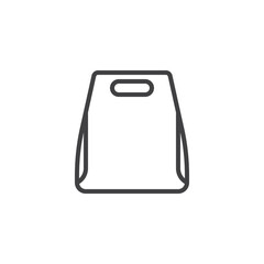 Food packaging line icon