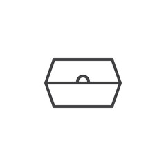 Burger packaging line icon