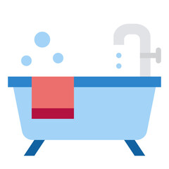 bathtub cleaning shower icon