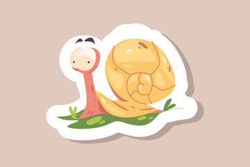 Cartoon snail or funny cochlea