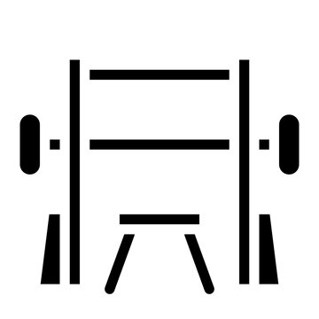 Fitness Workout Room Gym Icon