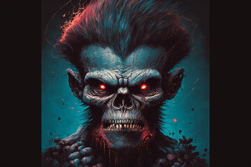 Dark Undead Zombie Monkey Monster