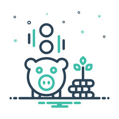 Mix icon for savings
