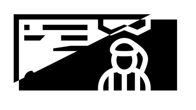 omani rial omr line icon animation