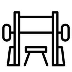 fitness workout room gym icon