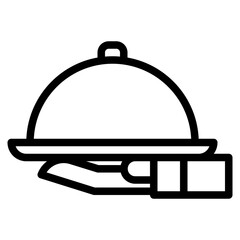 room service food delivery icon