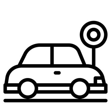 free parking car transport icon