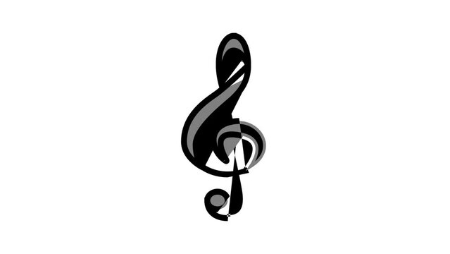 clef music color icon animation