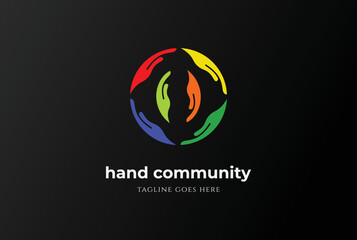 Circular Hand for Community Unity Charity Foundation Logo