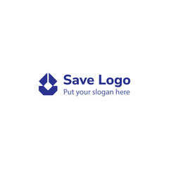 Fototapeta premium Save logo design
