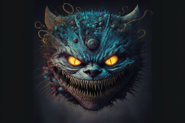 Dark Undead Zombie Cat Monster