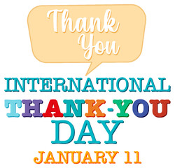 International thank you day icon