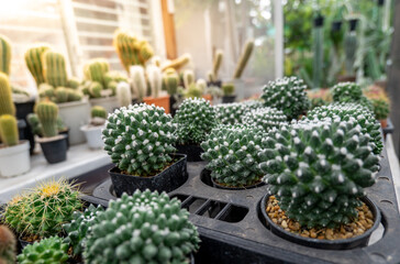garden Cactus at home, cactus garden,  
 cacti at home, Beautiful ornamental plant, cacti in the pots,  Cactus in the Home, Cactus plant.