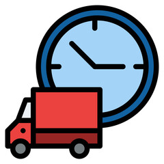 time delivery sending schedule icon