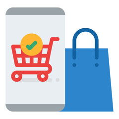 order purchase cart success ecommerce icon
