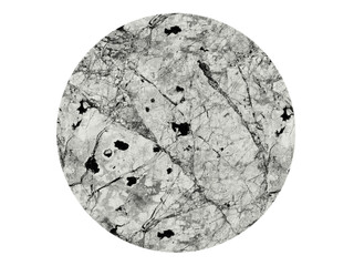 Abstract monochrome panoramic isolated object with cutout marble,stone or rock texture. Monochrome moon theme. Marble noise effect. Black dots and veins, black and white