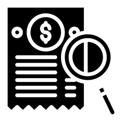 search invoice price ecommerce icon