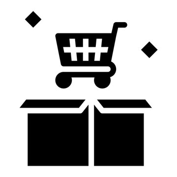 Product Box Open Ecommerce Icon