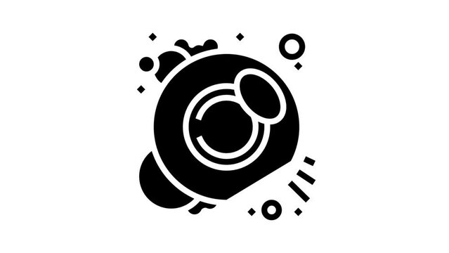 finance bubble line icon animation
