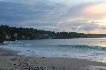 sunset on the beach
