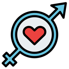 sign love romance heart icon