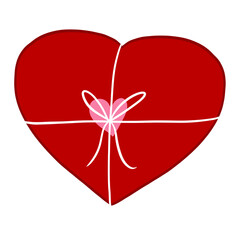Red Valentine Heart Present