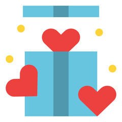 gift present surprise wedding icon