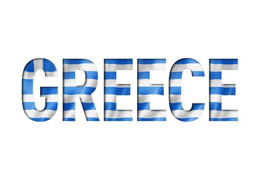 Greek Flag Text Font