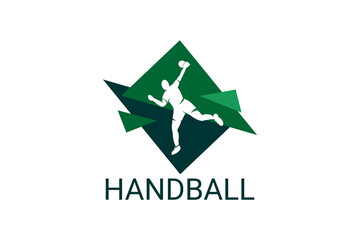 Handball symbol sport vector line icon. Handball player symbol. sport pictogram, vector illustration.