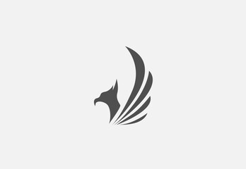 Illustration vector graphic of luxury eagle with wings