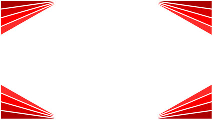 Background white with red stripes border. Vector can be used for banners, posters, templates, slides, etc.