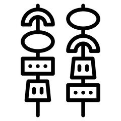 bbq food grill barbecue icon