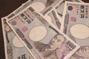 Sendai, Miyagi, Japan, December 2022.Bank of Japan 10,000 yen note