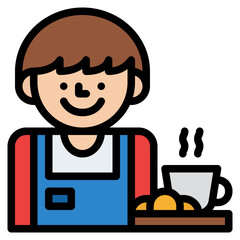 barista occupation job profession icon