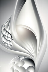 Luxury 3d abstract white wallpaper.