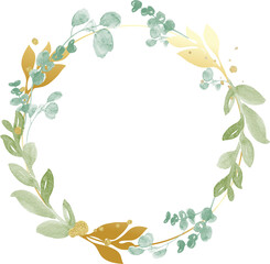 Watercolor Floral Frame