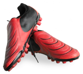 Red and Black Football shoes, Isolated