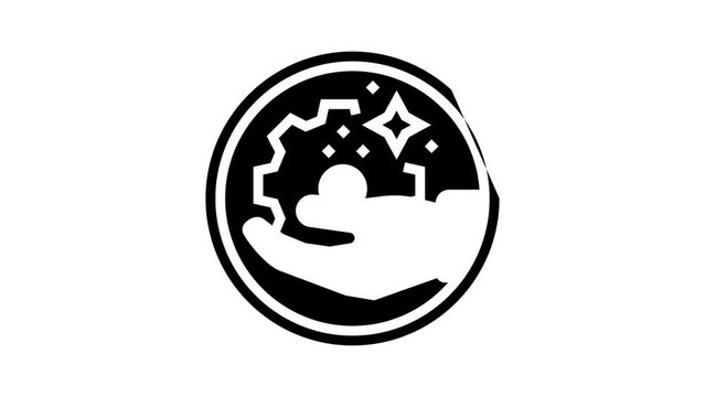 handmade cosmetic glyph icon animation