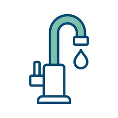 Obraz premium water tap icon vector design template in white background