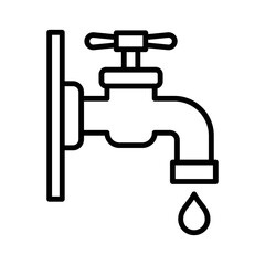 water tap icon vector design template in white background