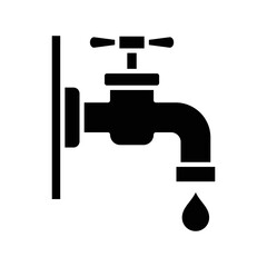water tap icon vector design template in white background