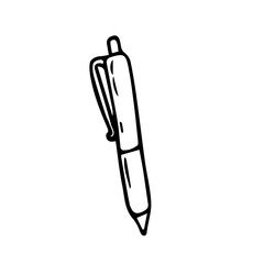 pen icon vector icon. sign design isolated black on white .